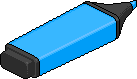 Marcador azul